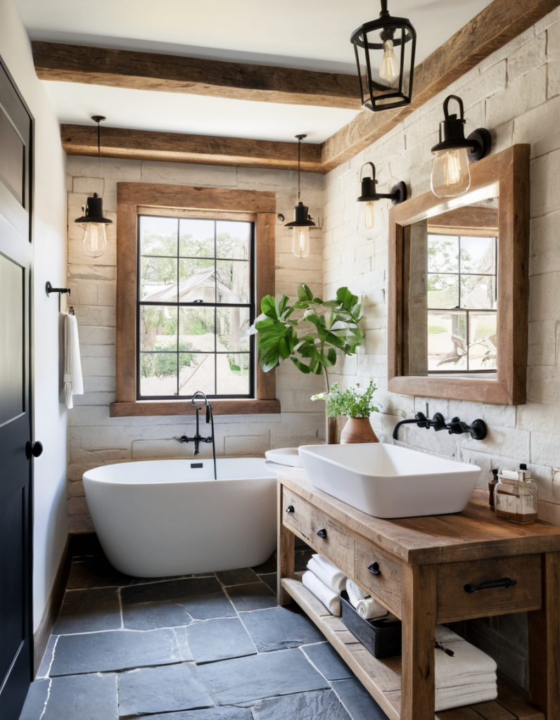 Rustic Bathroom Design