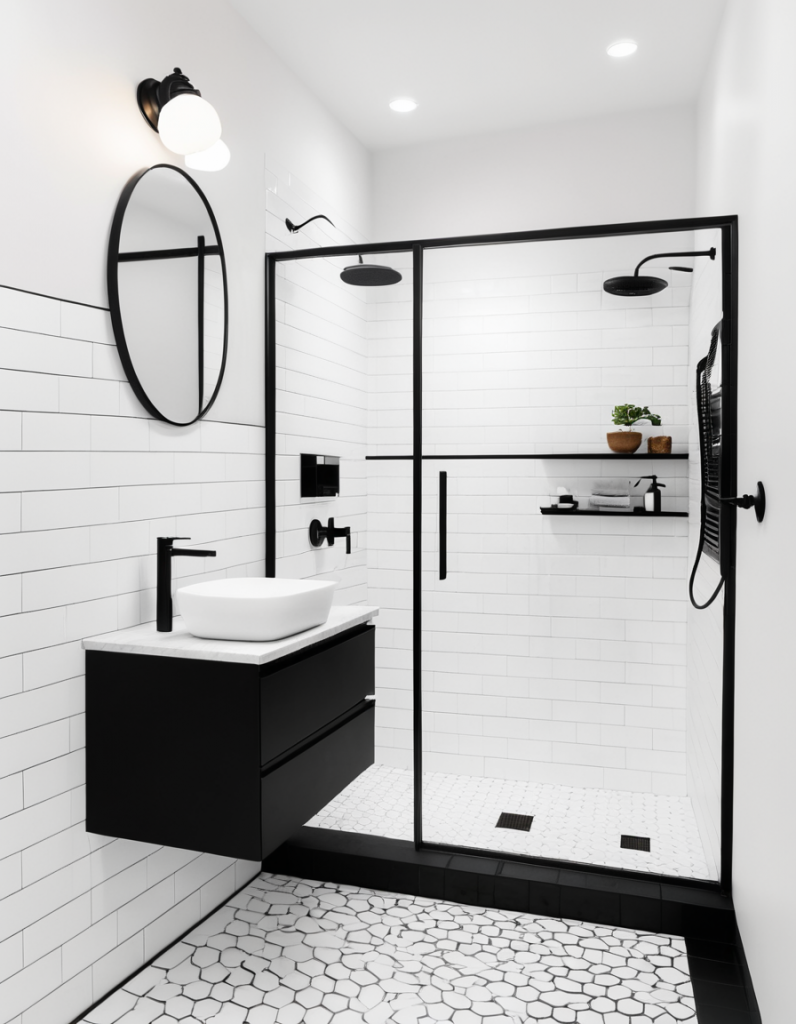 Black and White Bathroom
