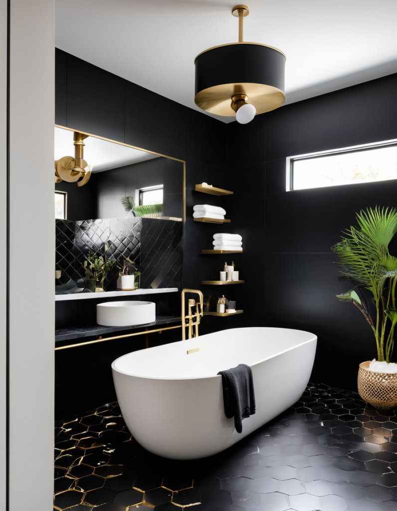 Black Bathroom Design