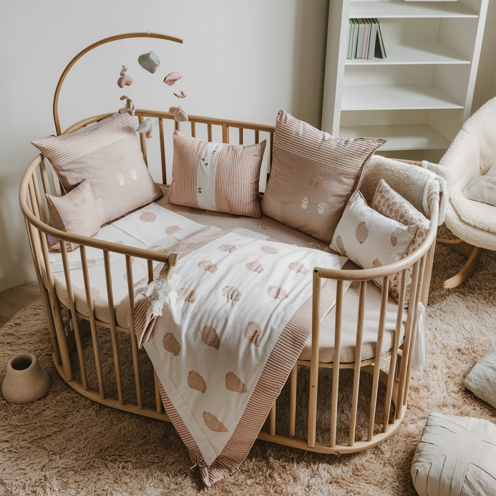 Comfortable boy nursery bedding