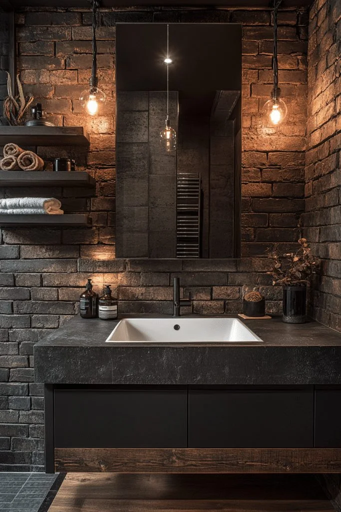 Urban Loft Black Bathroom