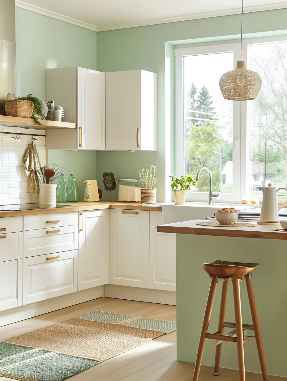 Mint Green Kitchen