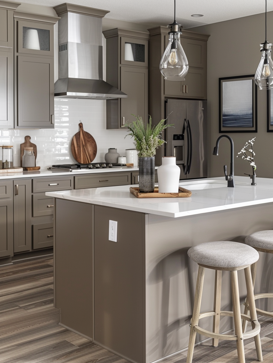 Neutral Taupe Kitchen