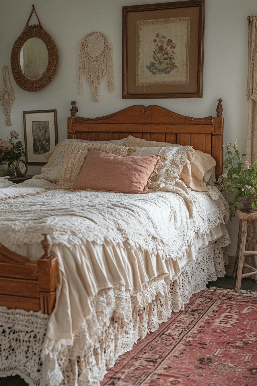 boho vintage bedroom
