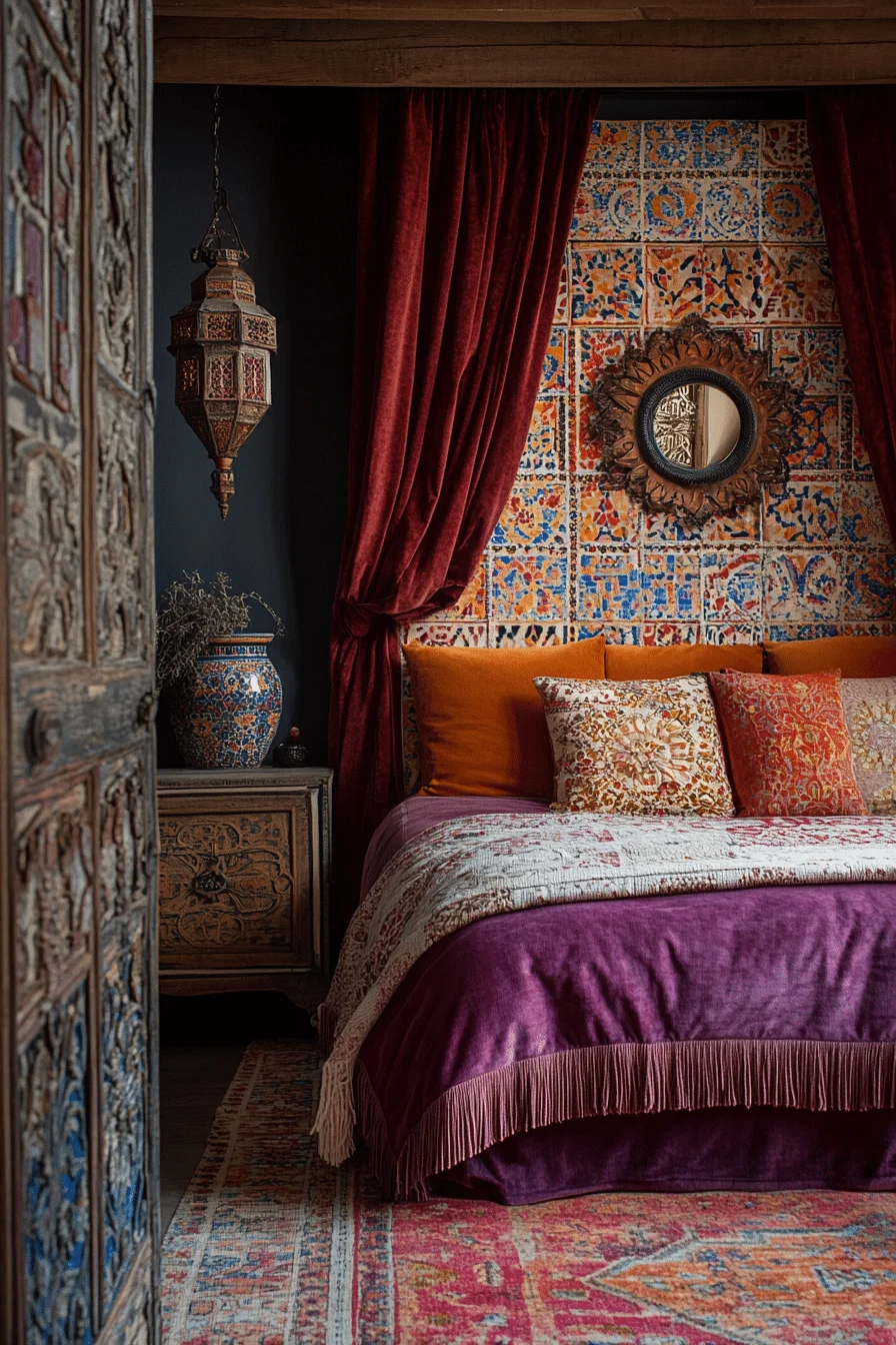 boho vintage bedroom