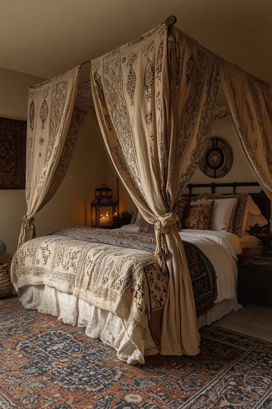 boho vintage bedroom