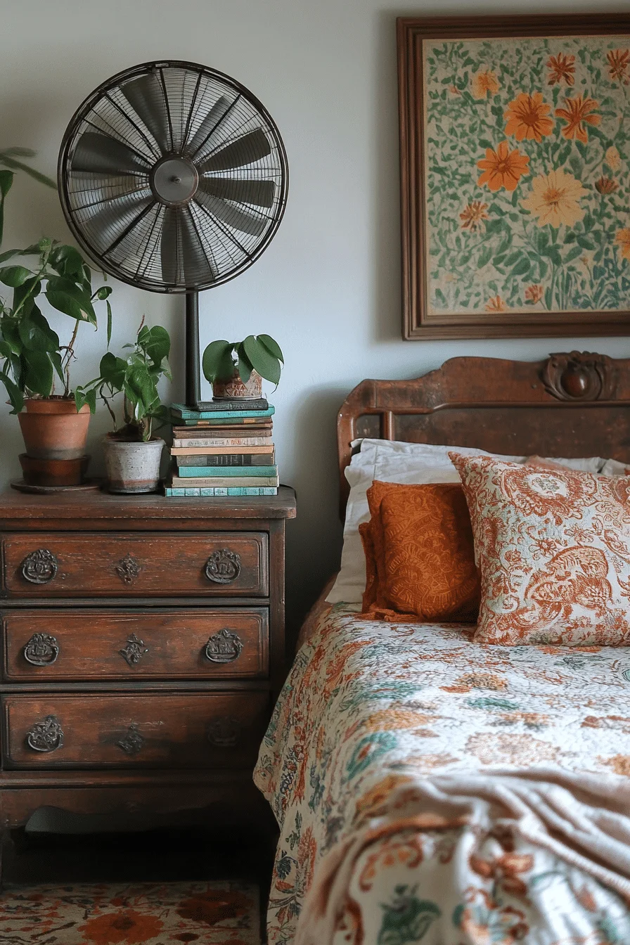 boho vintage bedroom