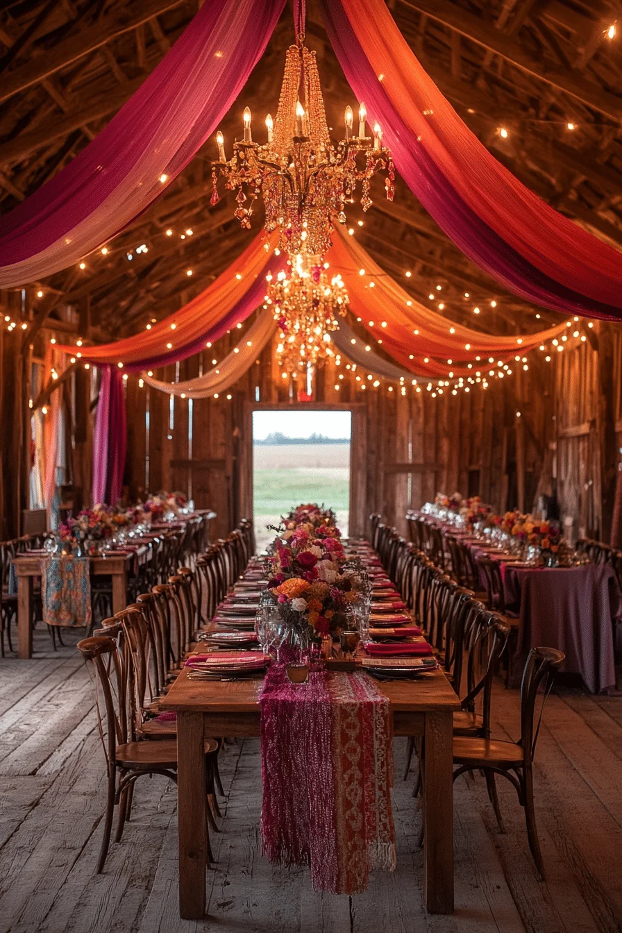 boho rustic wedding decor