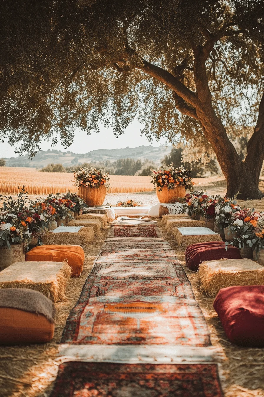 boho rustic wedding decor