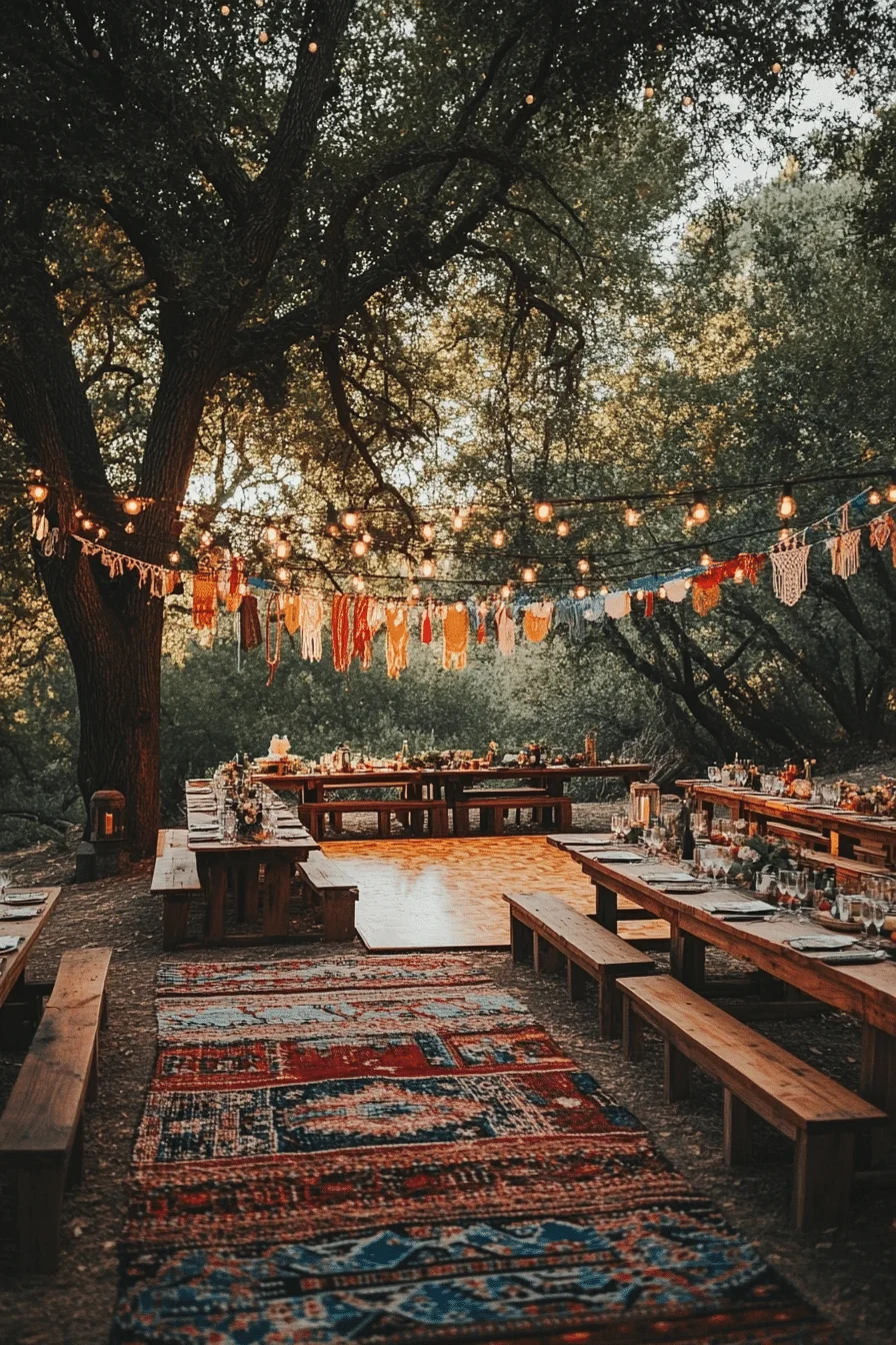 boho rustic wedding decor