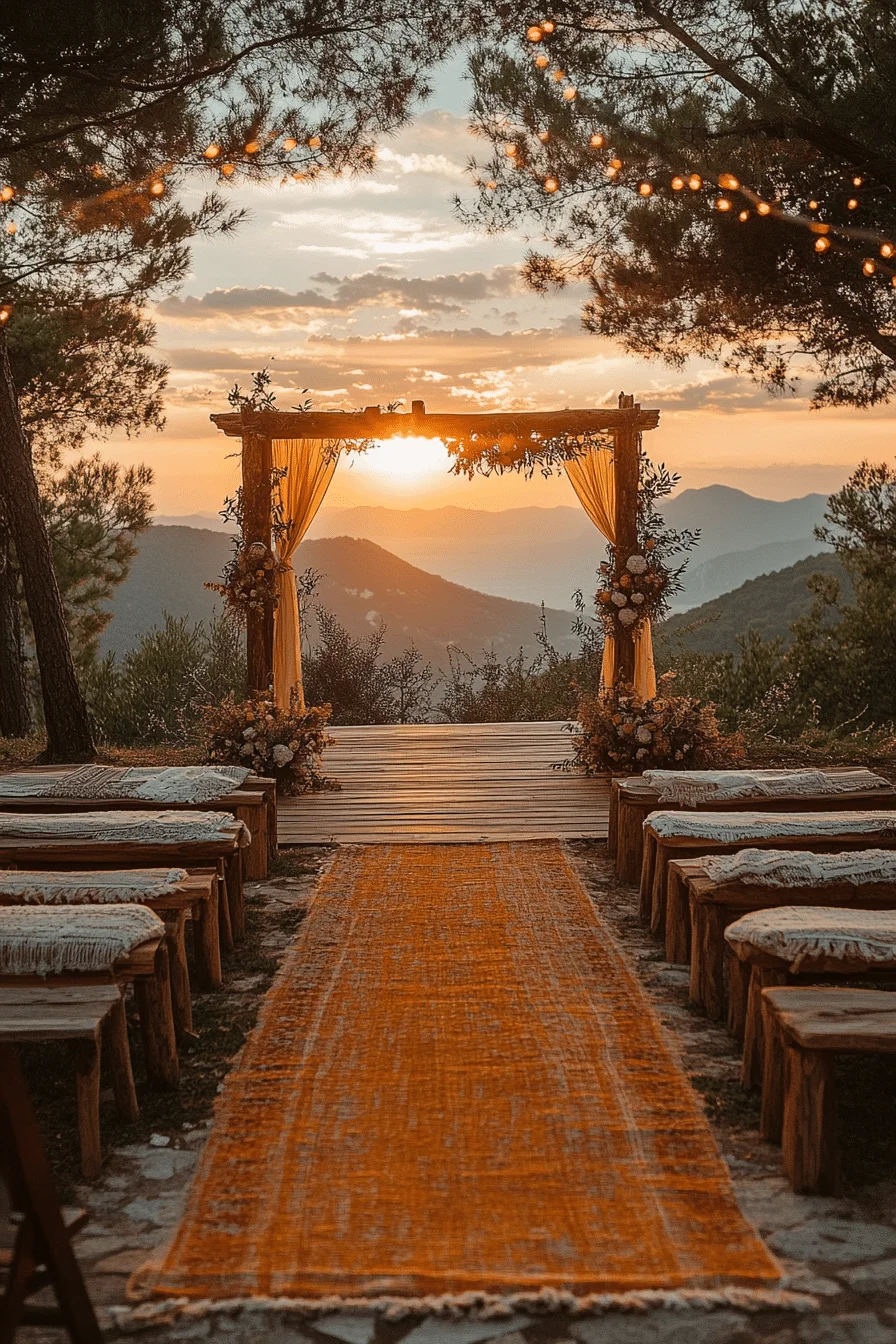 boho rustic wedding decor