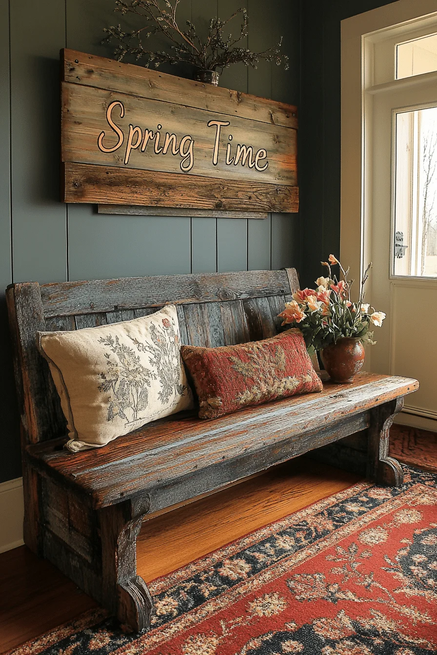 rustic spring home decor ideas