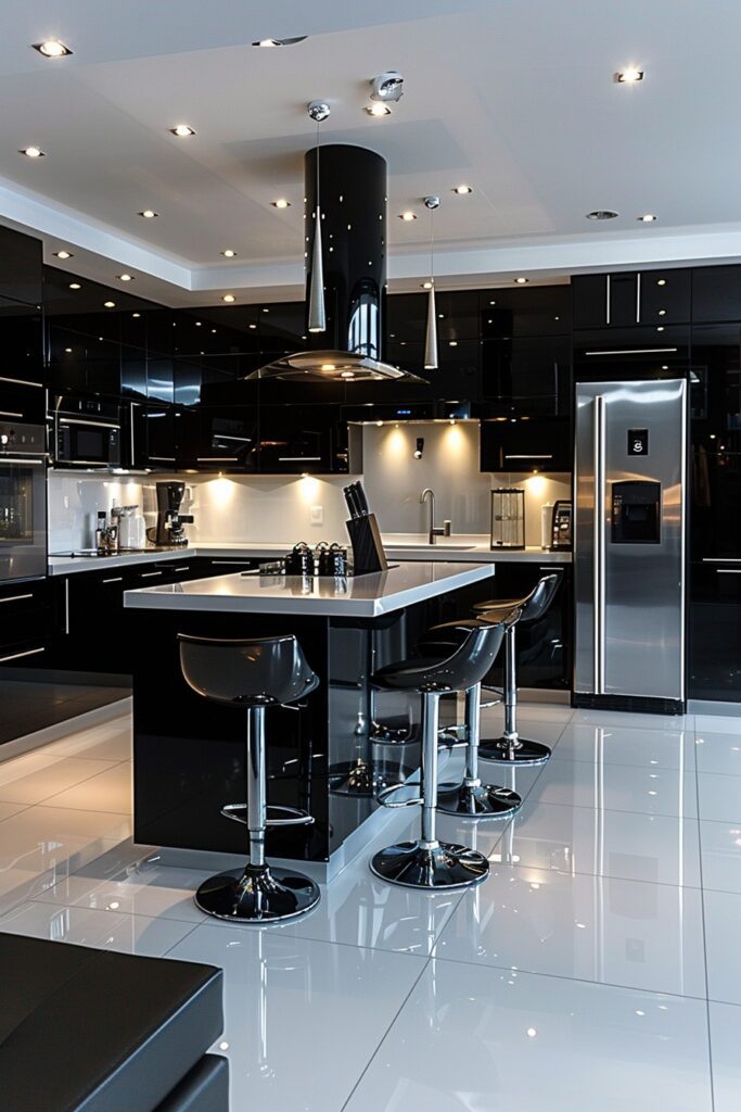 Glossy Contemporary Kitchens