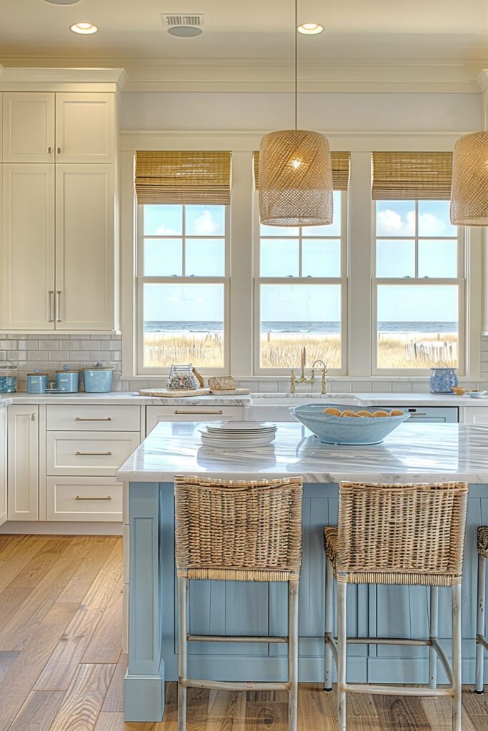 Coastal-Inspired Kitchens