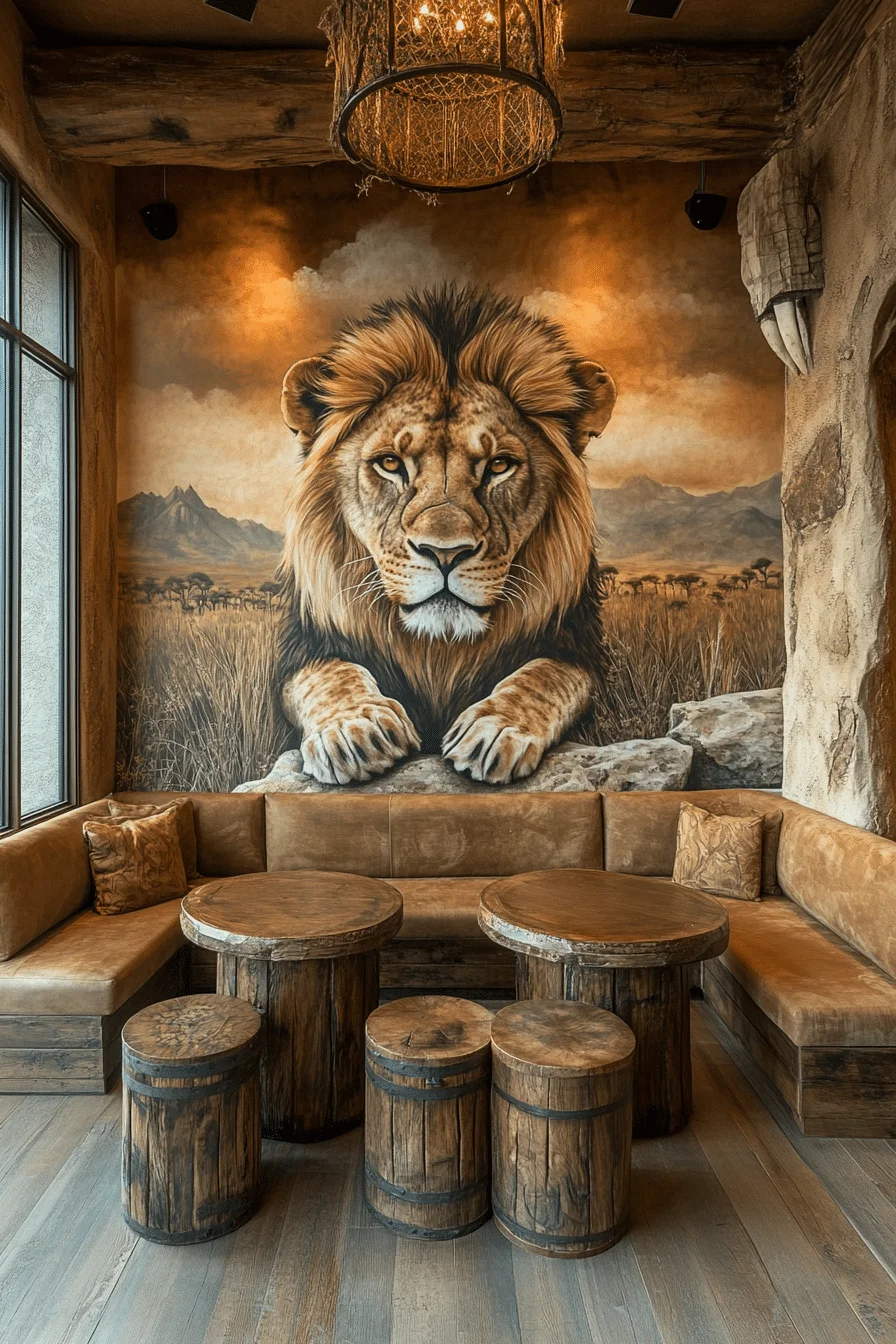 Therian Room Decor Savannah Lion Lounge