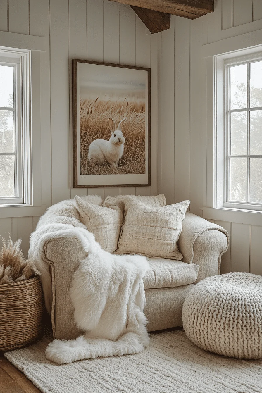 Therian Room Decor Rabbit Grassland Warren