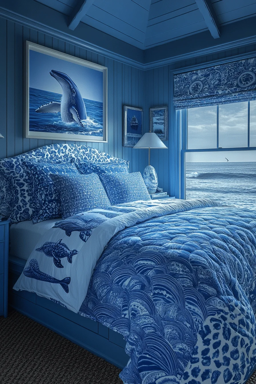 Therian Room Decor Whale Coastal View
