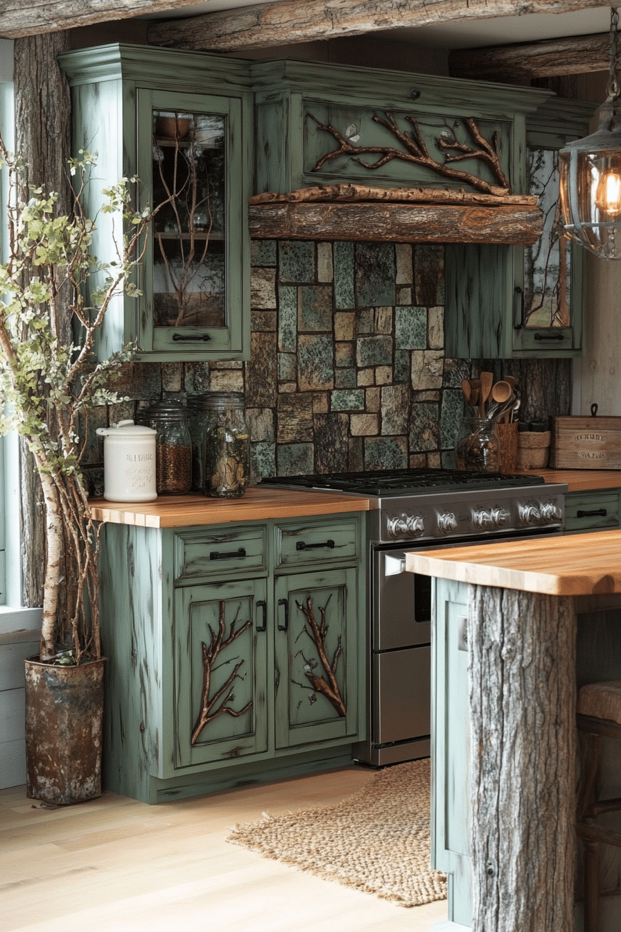 rustic kitchen cabinets
