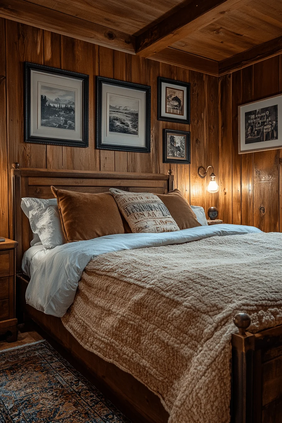western themed loft bedroom