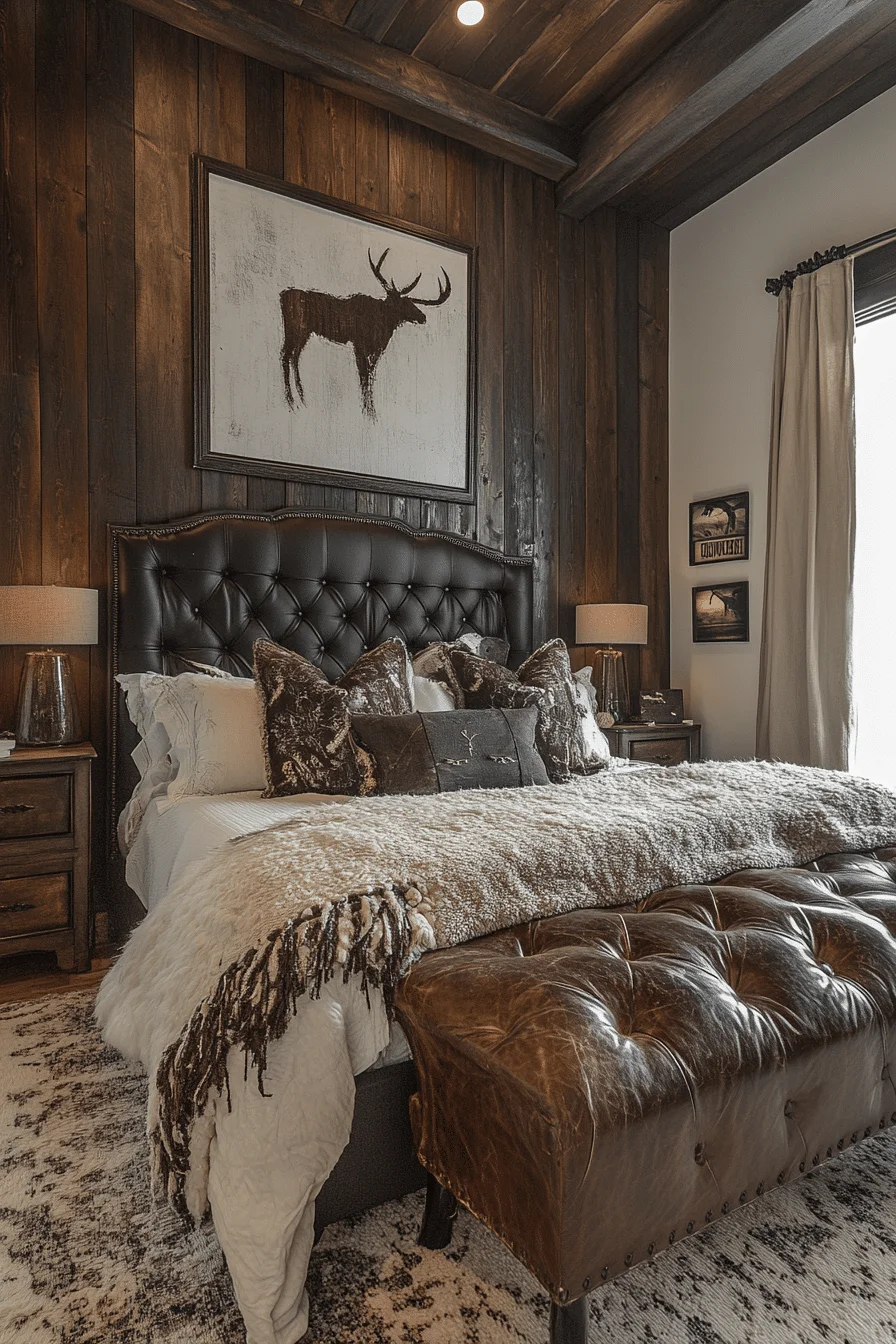 gaucho inspired western bedroom