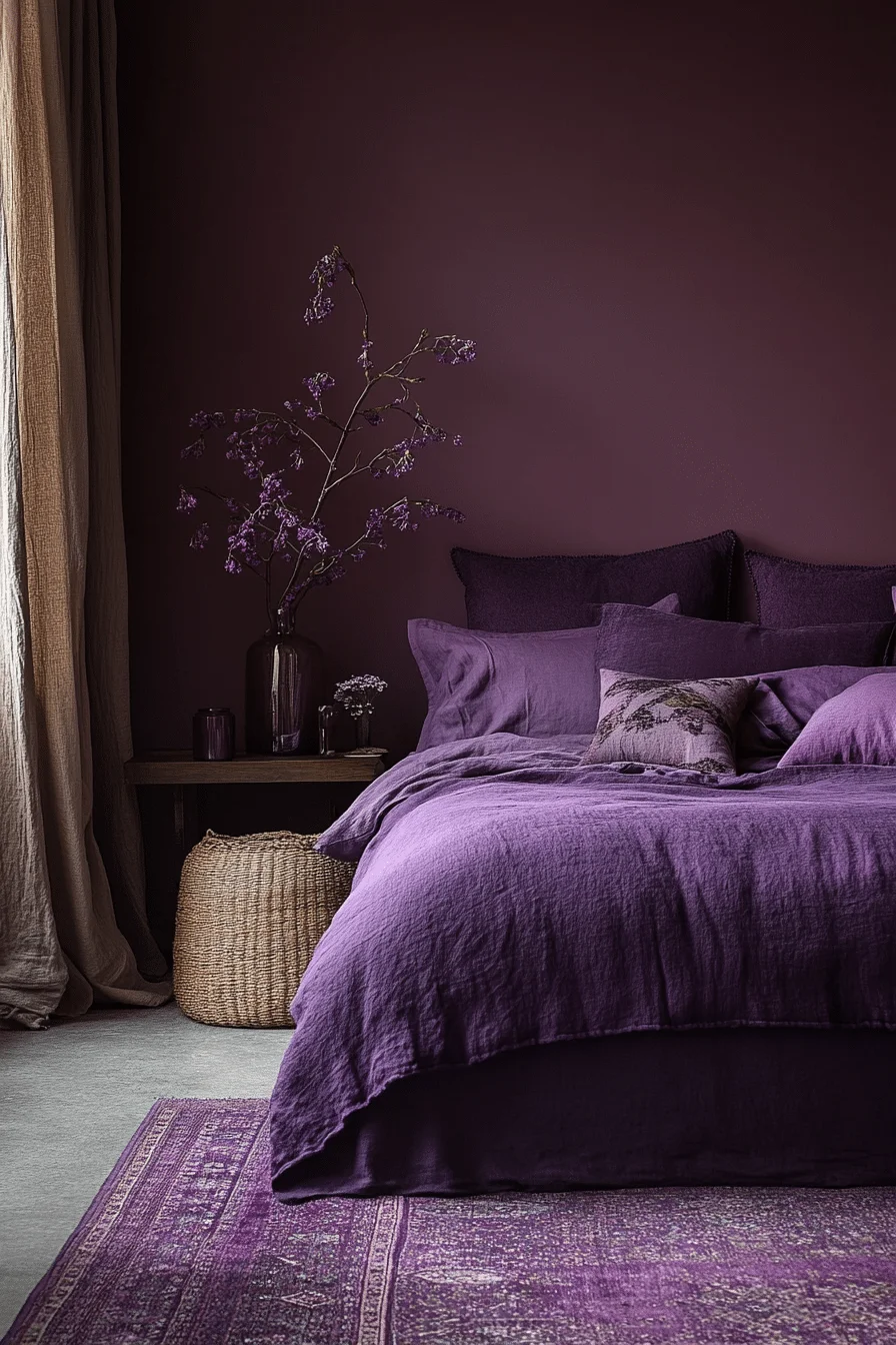 Amethyst Purple Bedroom