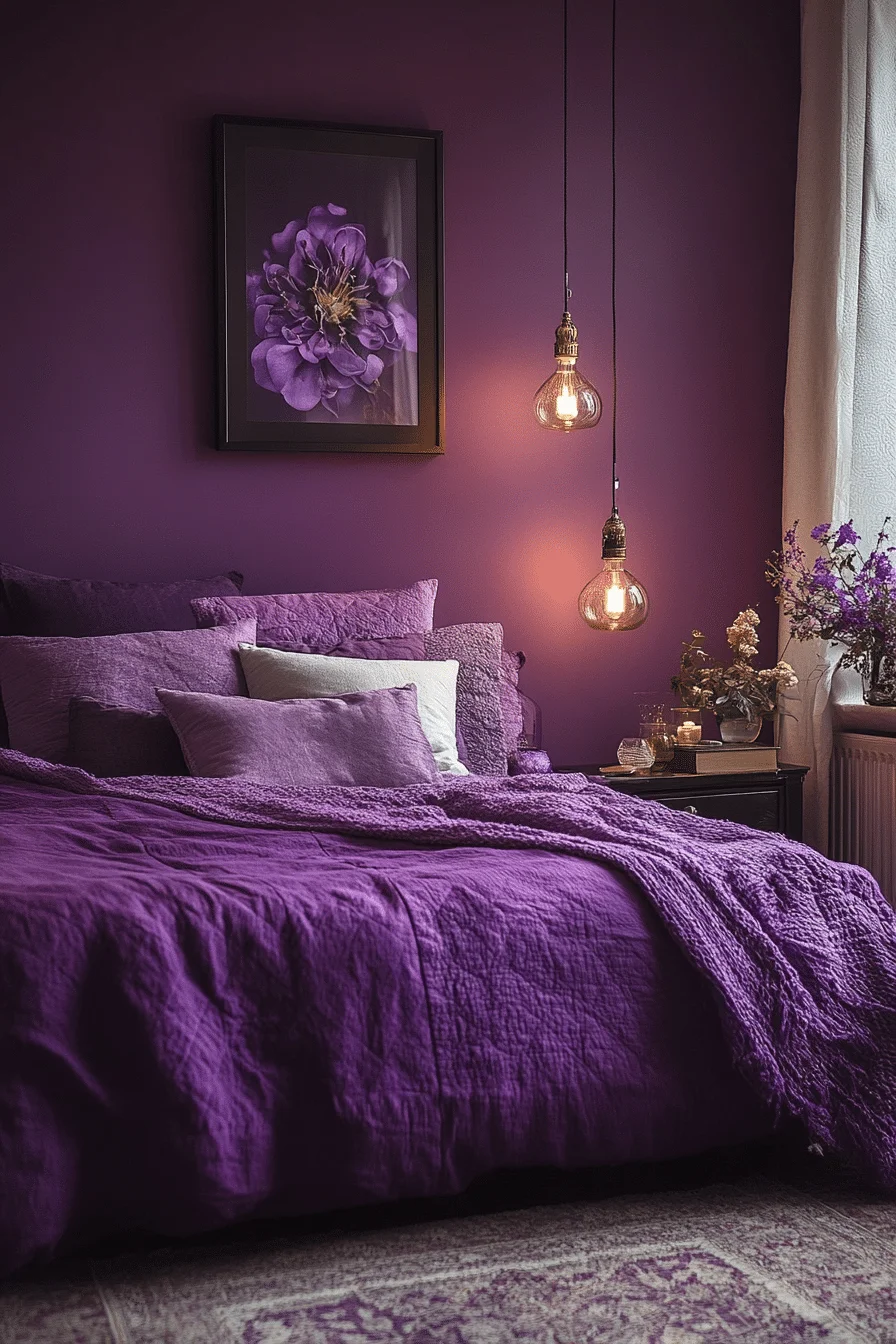 Dusky Purple Bedroom