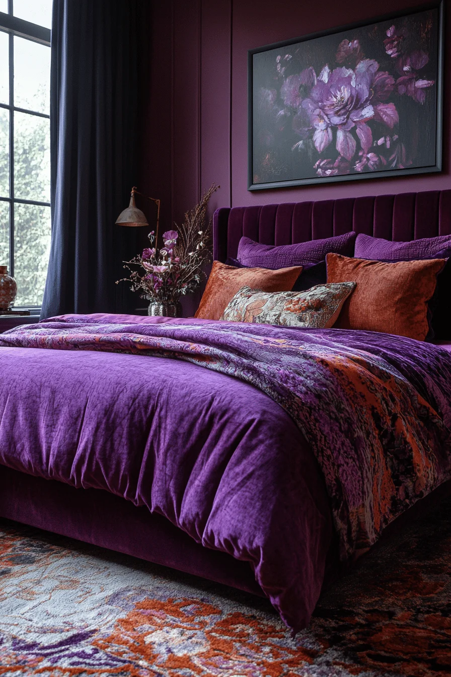 Radiant Plum Bedroom