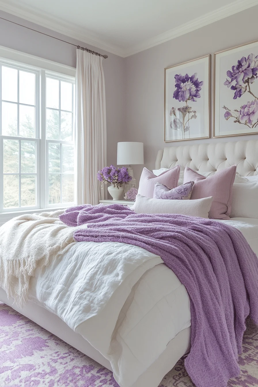 Soft Lavender Bedroom