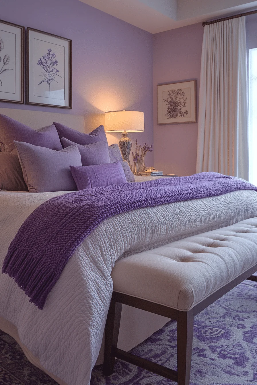 Soft Lavender Bedroom