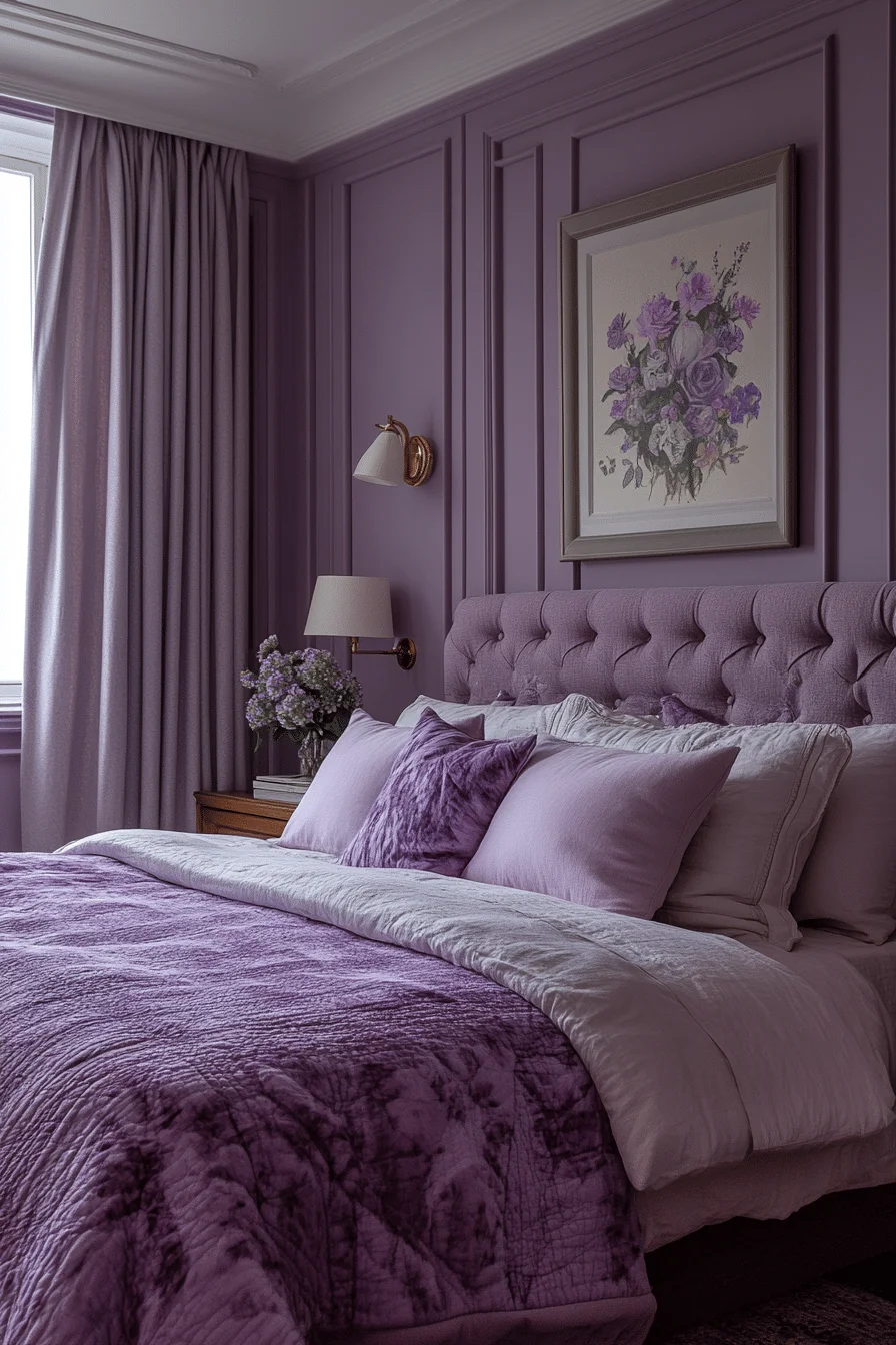 Soft Lavender Bedroom