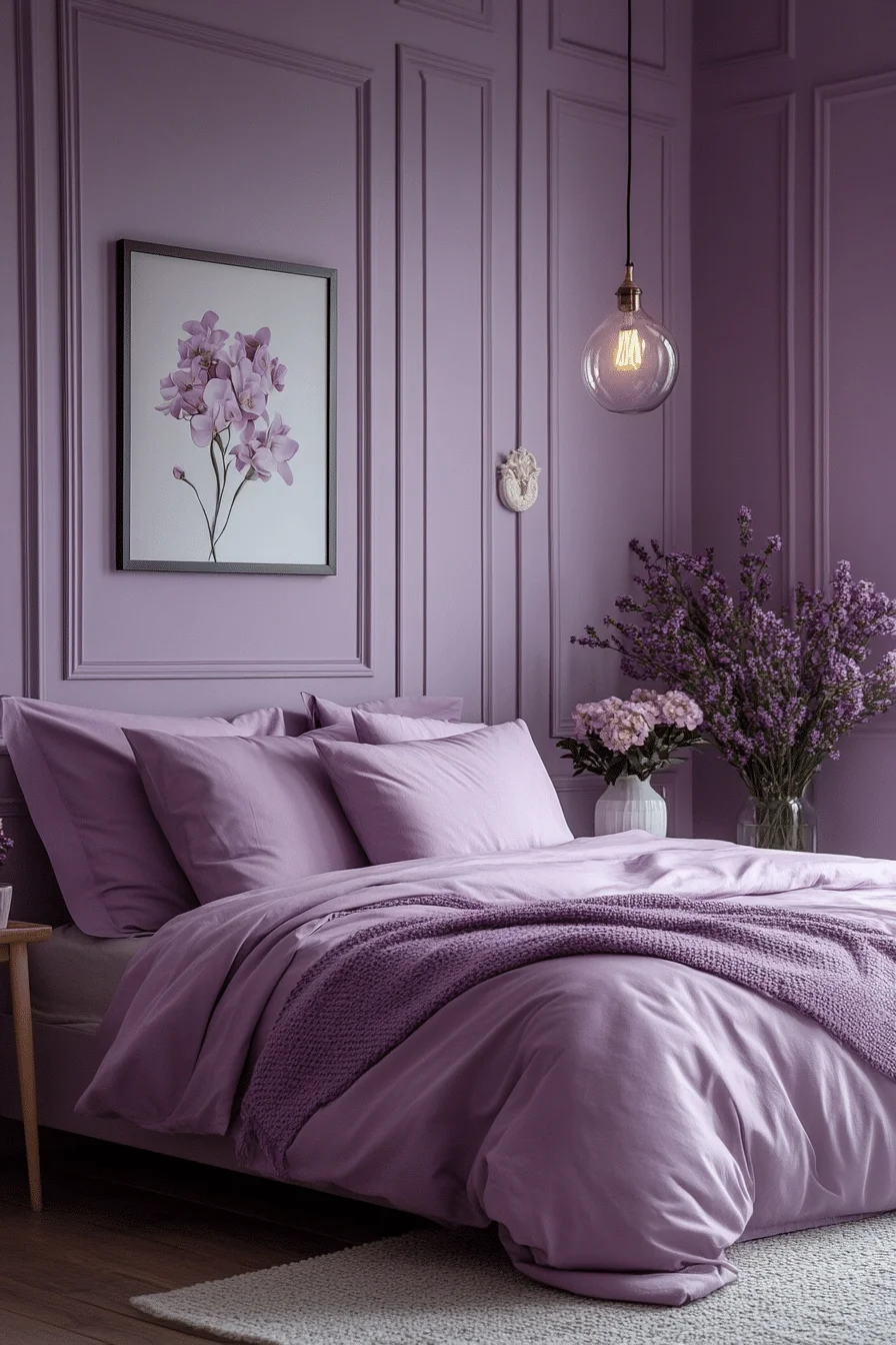 Soft Lavender Bedroom