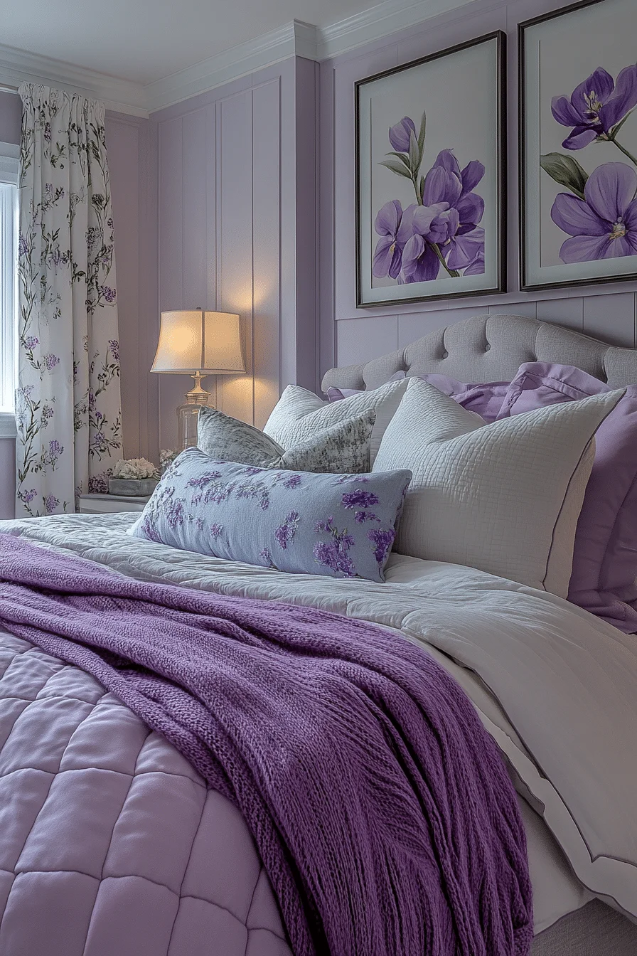 Soft Lavender Bedroom