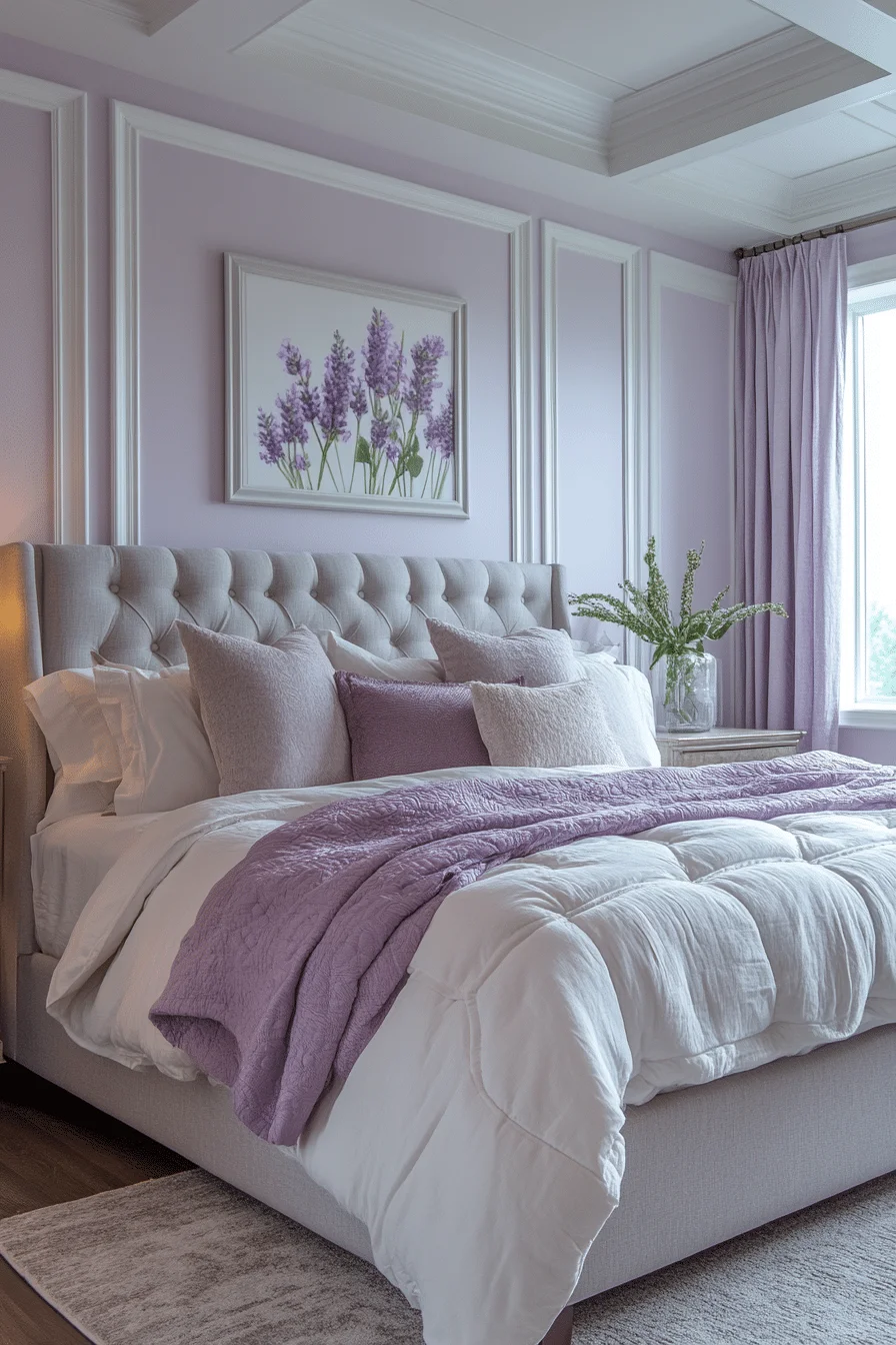 Soft Lavender Bedroom