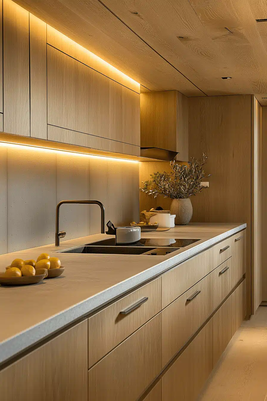 white oak kitchen cabinets