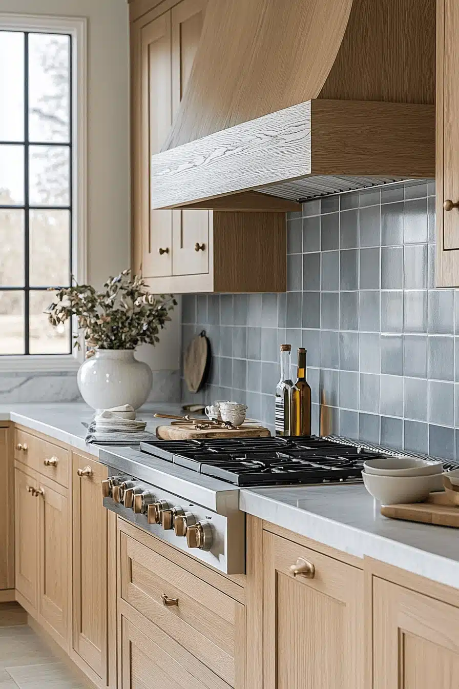 white oak kitchen cabinets