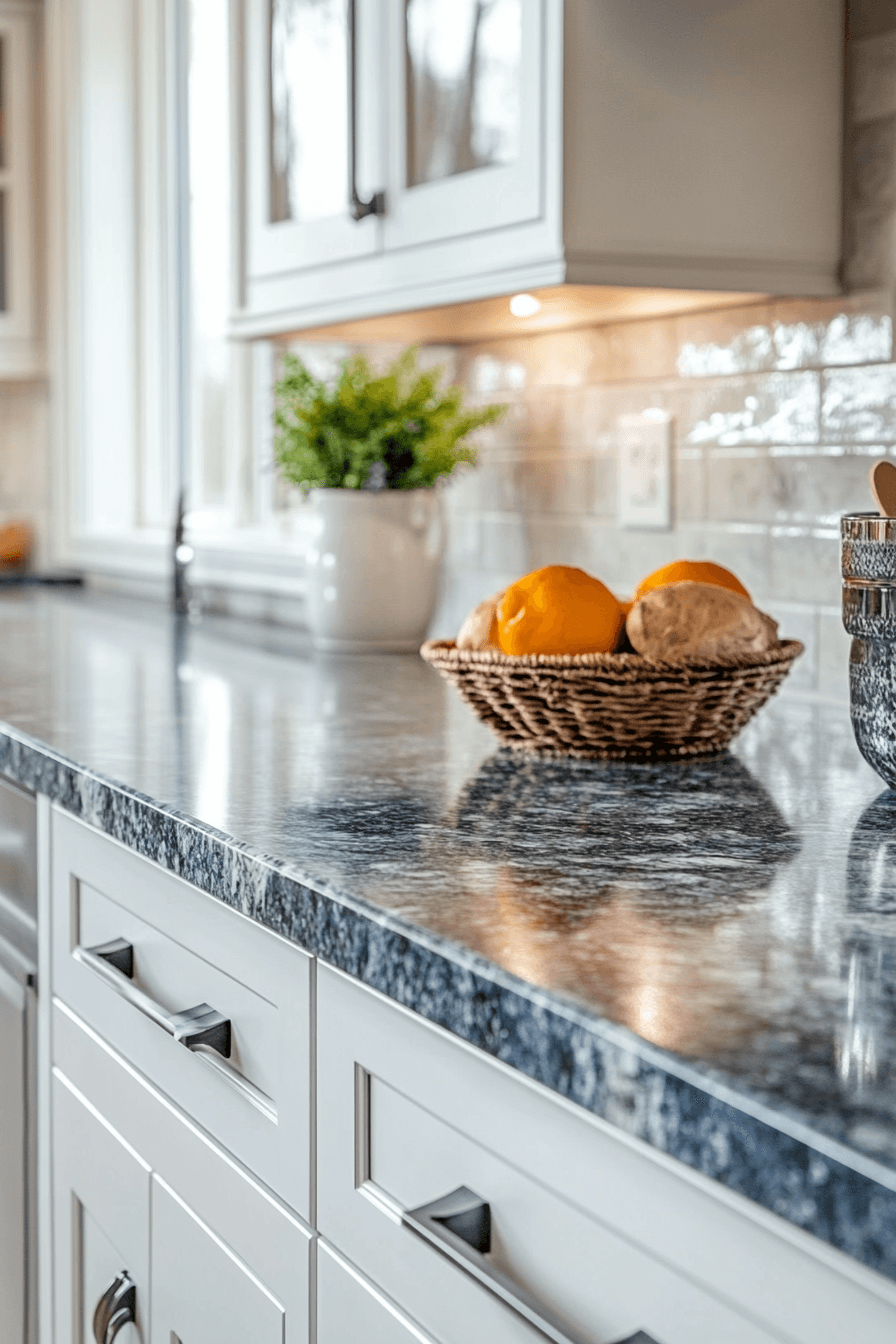 blue granite countertops