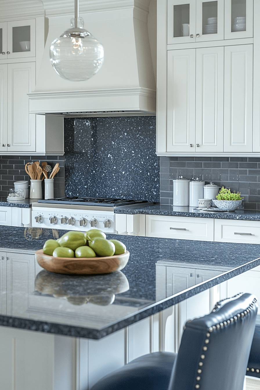 blue granite countertops