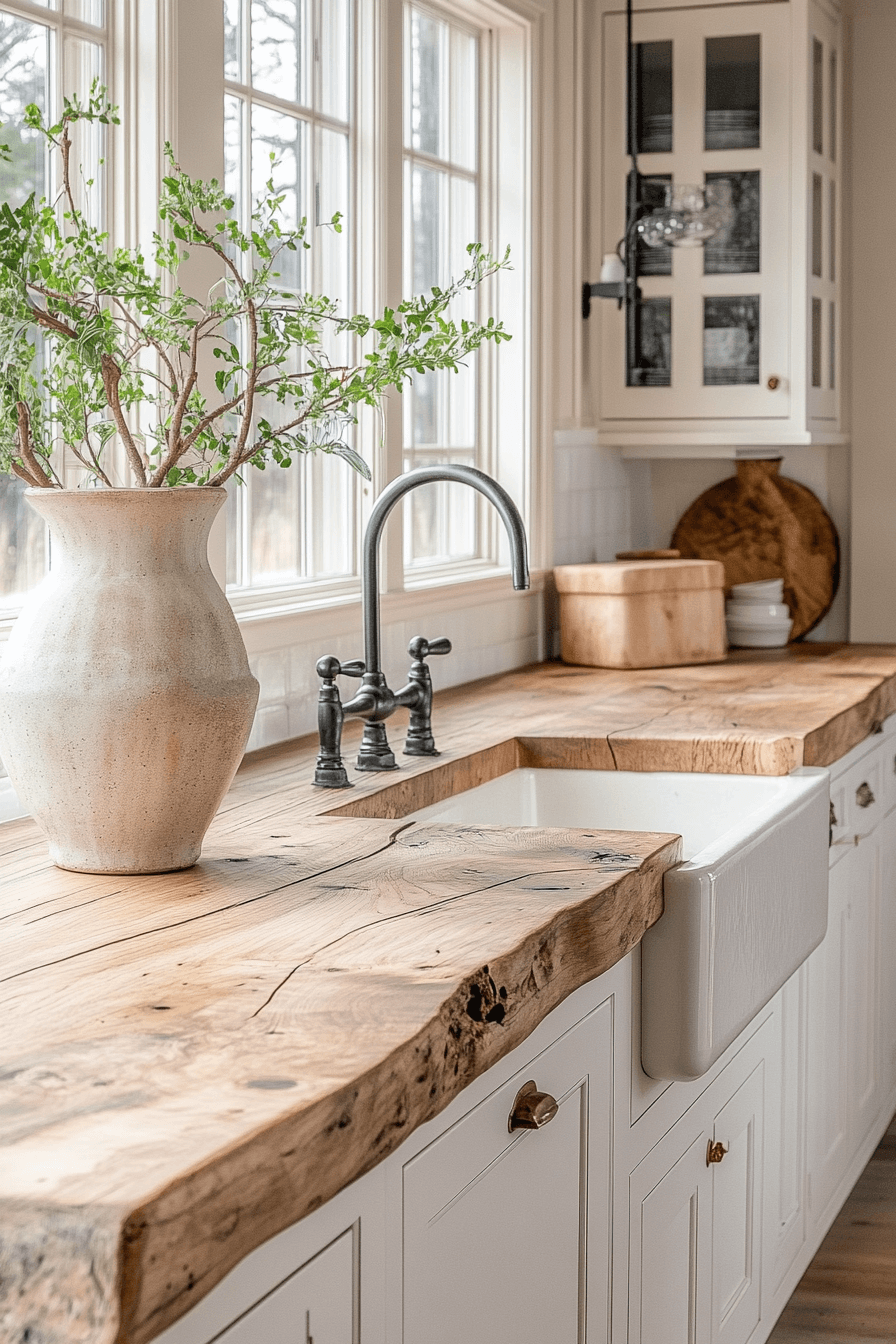 rustic wood kitchen countertops