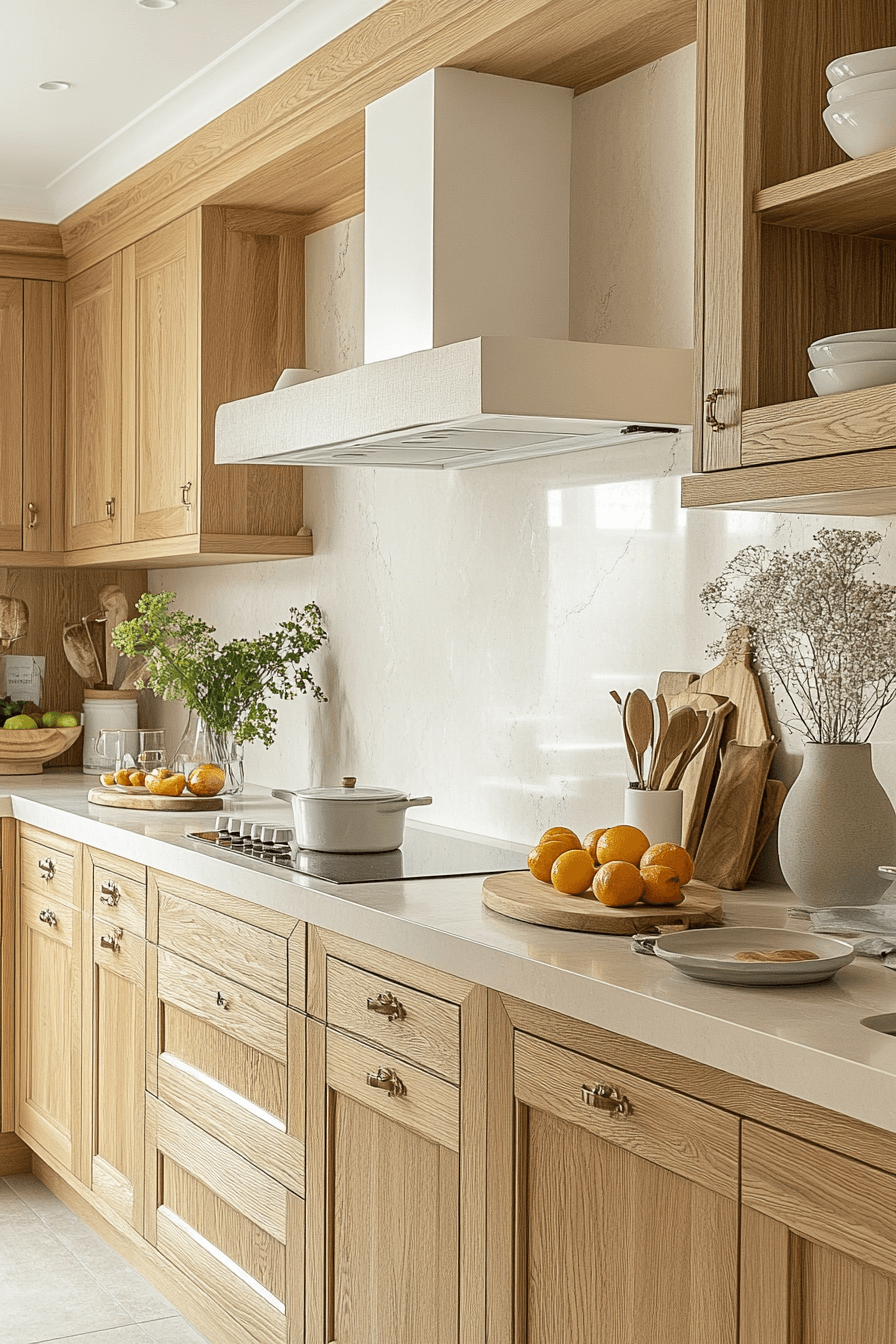 beige kitchen countertops