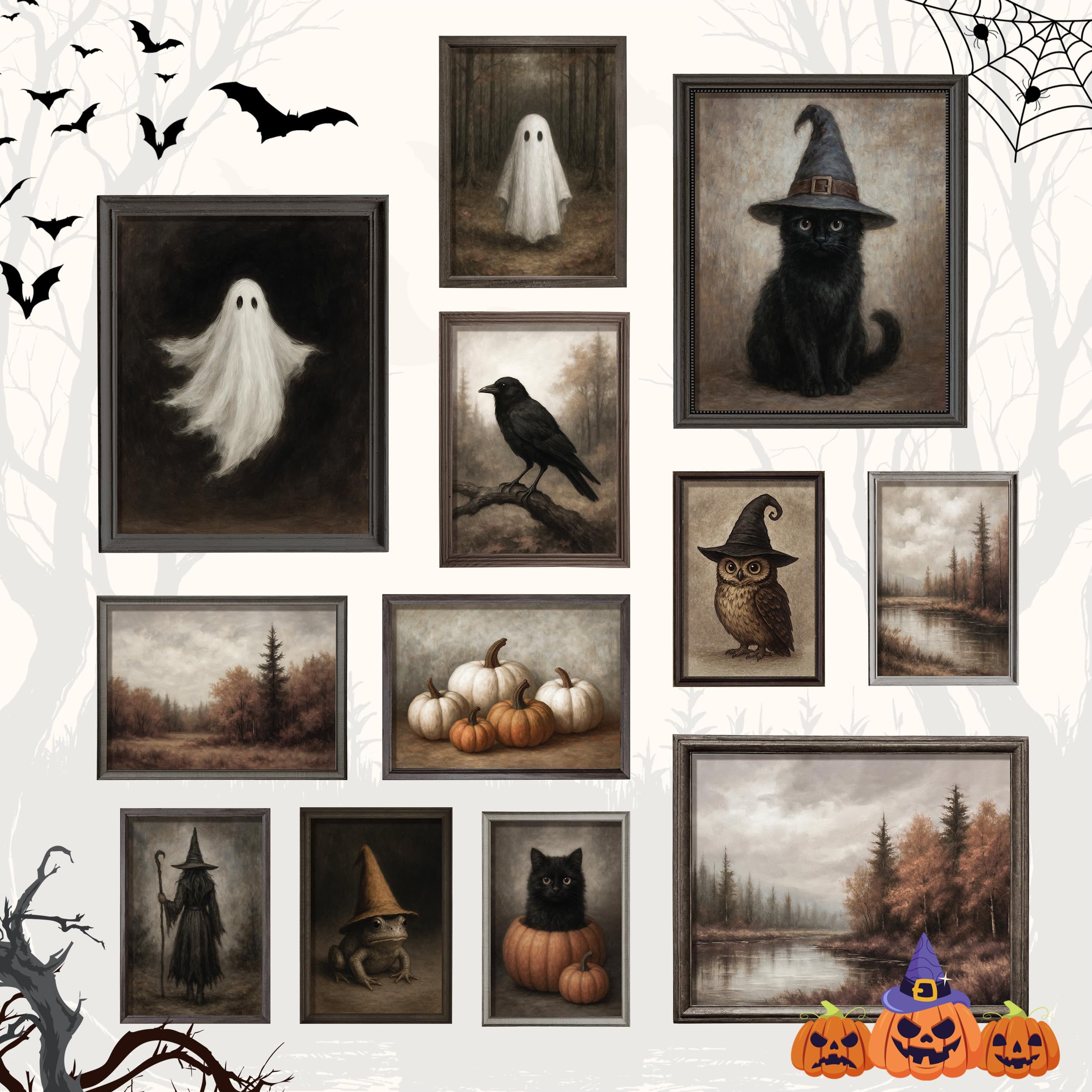 97 Decor Vintage Halloween Wall Art