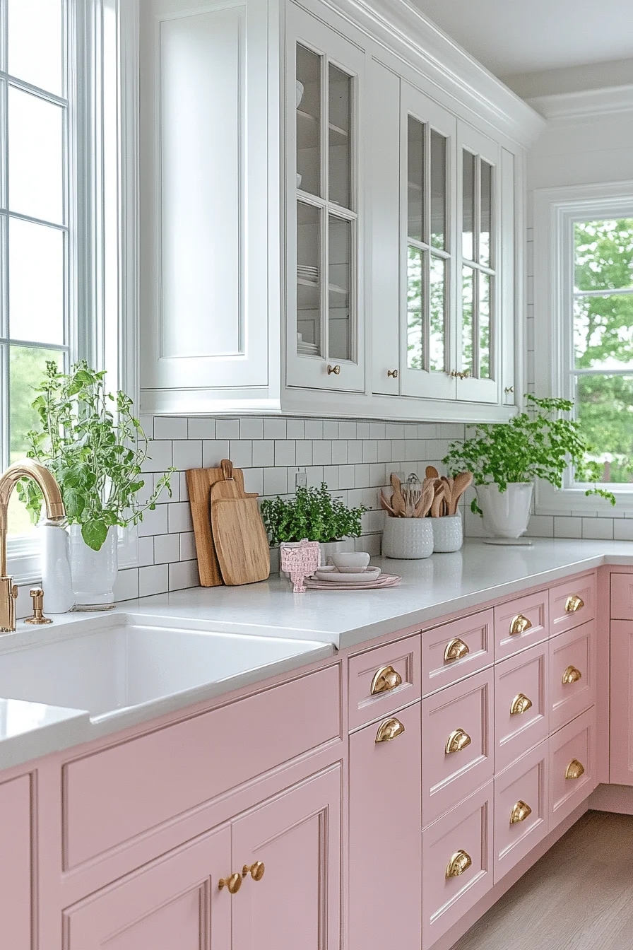 pink kitchen ideas decor