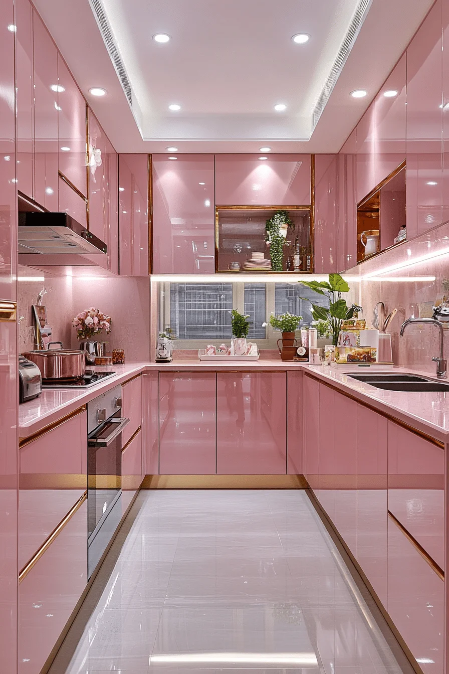pink kitchen ideas decor