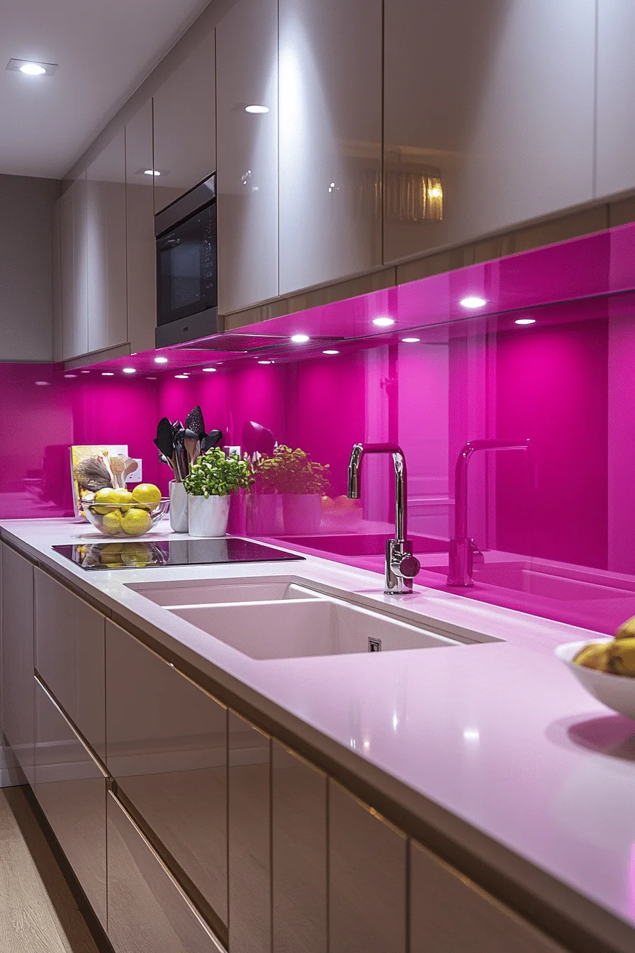 pink kitchen ideas decor