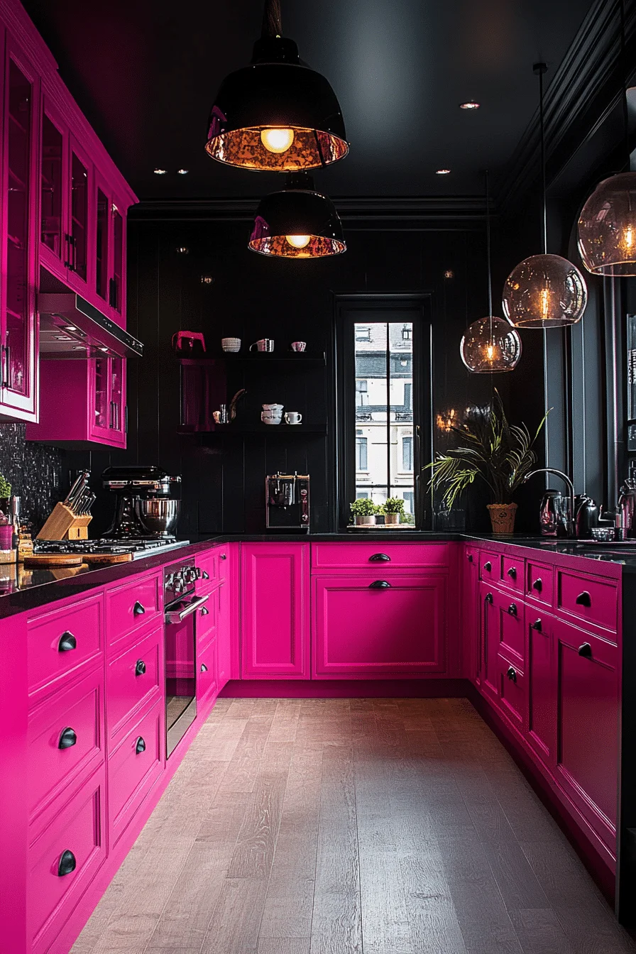 pink kitchen ideas decor