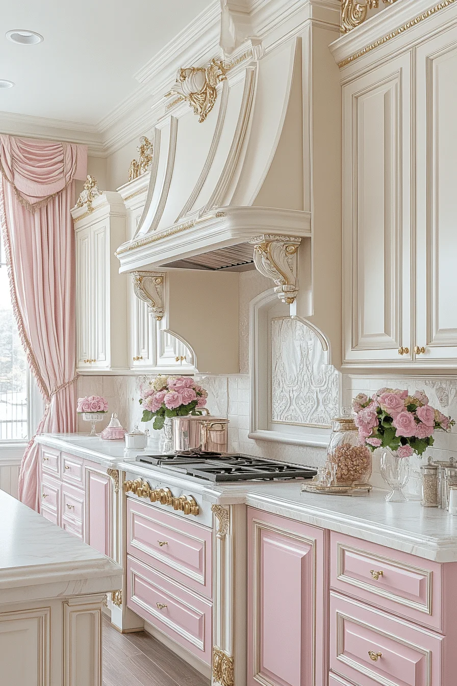 pink kitchen ideas decor
