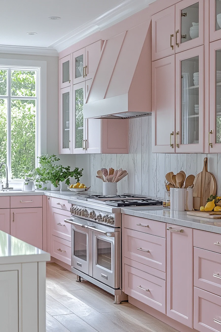 pink kitchen ideas decor