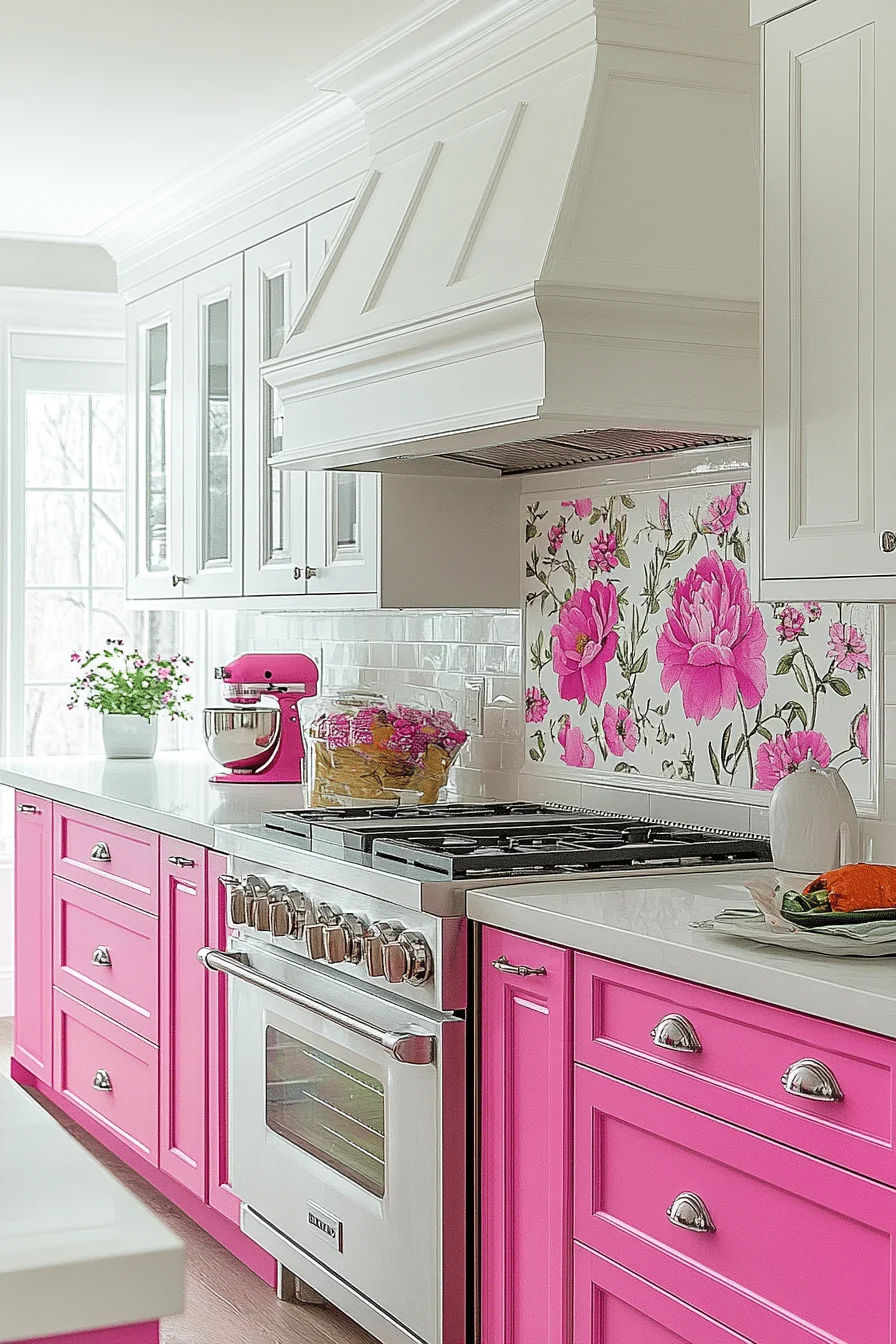pink kitchen ideas decor