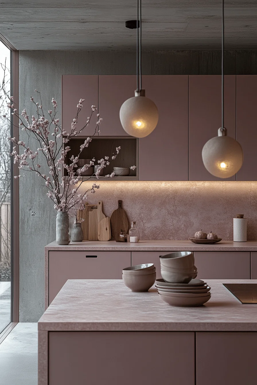 pink kitchen ideas decor