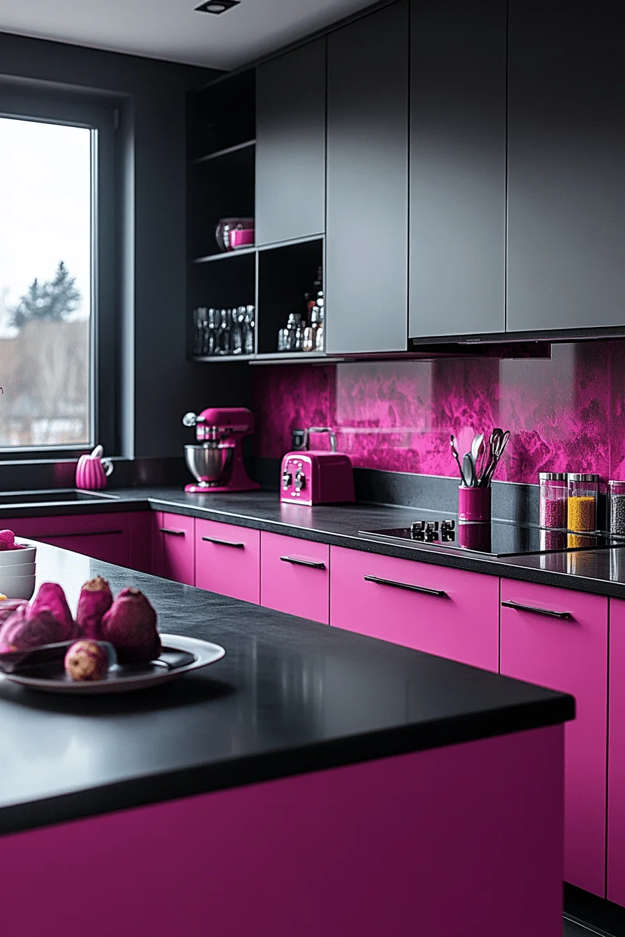 pink kitchen ideas decor