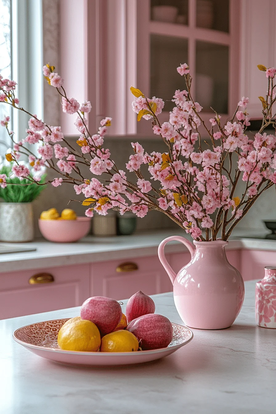 pink kitchen ideas decor
